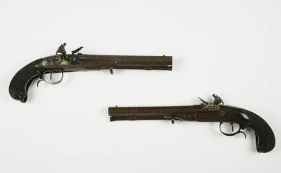 Pair of Flintlock Dueling Pistols, c.1780-1800